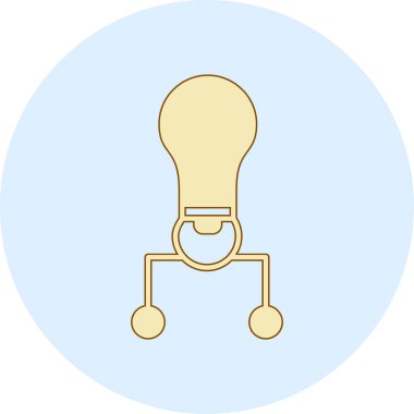 ampul simgesi vektör illüstrasyonu