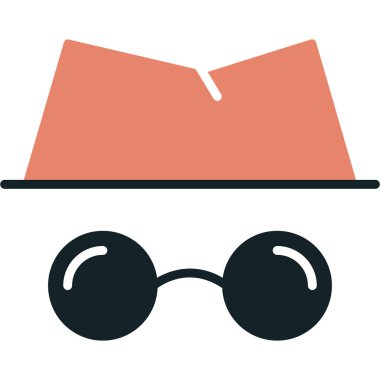 şapka düz vektör simgesi