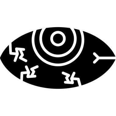 Göz simgesi vektör illüstrasyonu