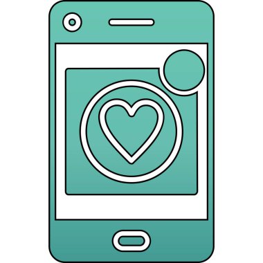 cep telefonu ikonu vektör illüstrasyonu