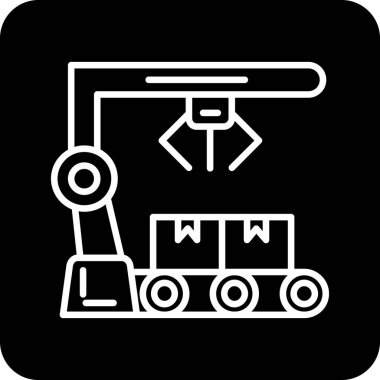 tren. Web simgesi basit illüstrasyon