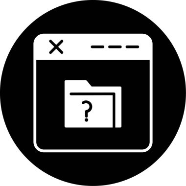 tarayıcı simgesi, vektör illüstrasyonu