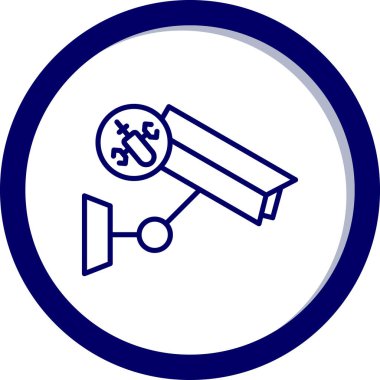 cctv güvenliğinin vektör illüstrasyonu