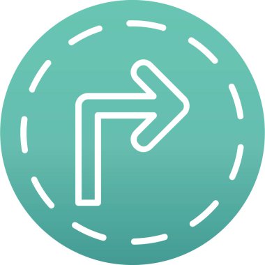 Ok. Web simgesi basit illüstrasyon