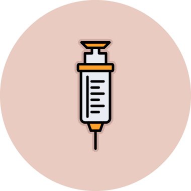 Bir şırınganın vektör çizimi