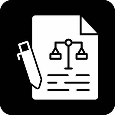 Hukuk simgesinin vektör illüstrasyonu