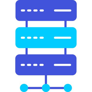 veritabanı. Web simgesi basit illüstrasyon