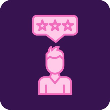 Geri bildirim. Web simgesi basit illüstrasyon