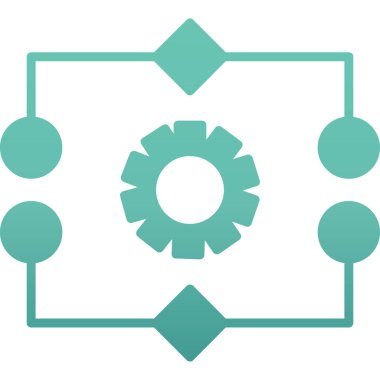 Modern bir simgenin vektör illüstrasyonu