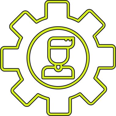 dişli simgesi vektör illüstrasyonu