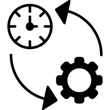 dişli simgesi vektör illüstrasyonu