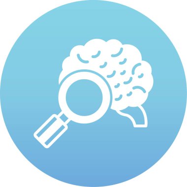 beyin ikonu vektör illüstrasyonu