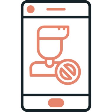 - Telefon. Web simgesi basit illüstrasyon