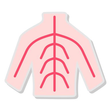 İnsan iskelet simgesi vektör çizimi