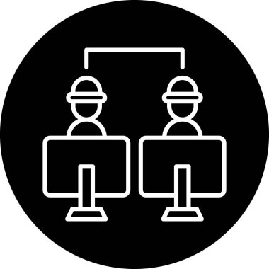 ağ paylaşım simgesi çizimi