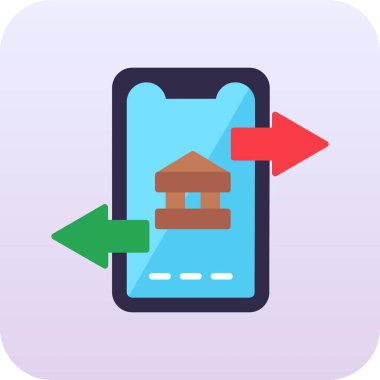 ev uygulaması mobil simgesi doldurulmuş taslak biçimi