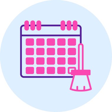 Takvim simgesinin vektör illüstrasyonu