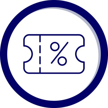 - Yüzde. Web simgesi basit illüstrasyon