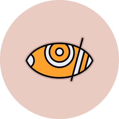 Göz, illüstrasyon, beyaz arkaplandaki simge