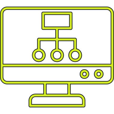 Çizgi film simgesinin vektör çizimi
