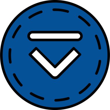 Bozuk para simgesinin vektör illüstrasyonu