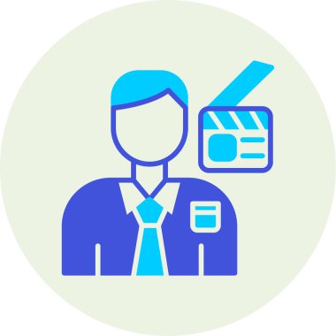 İş adamı. Web simgesi basit tasarım