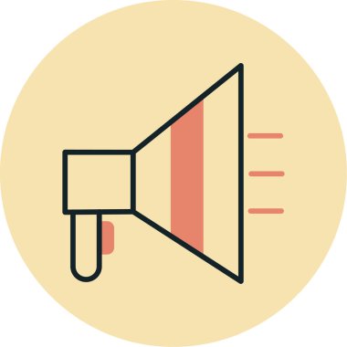 megafon ikonu. Web tasarımı