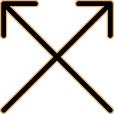 Ok. Web simgesi basit illüstrasyon