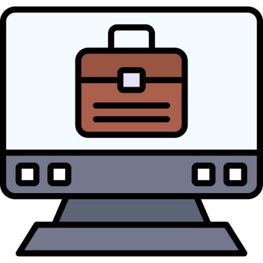 dizüstü bilgisayar simgesi. dizüstü bilgisayar vektör simgesi rengi düz izole