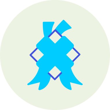 Yılbaşı ağacı olan bir yıldızın vektör çizimi