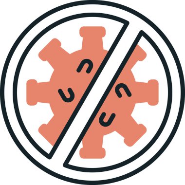 Çapraz simgesi olmayan bir vektör illüstrasyonu