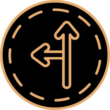 Yön. Web simgesi basit illüstrasyon