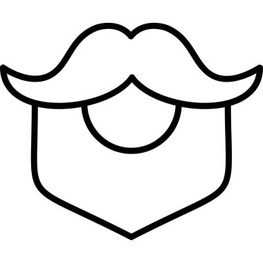 Sakallı ve bıyıklı hippi adam.