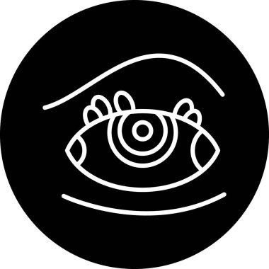 Göz simgesi vektör illüstrasyonu