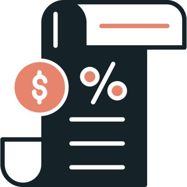 İş dünyasındaki fatura dolar indirim simgesi - yönetim kategorisi