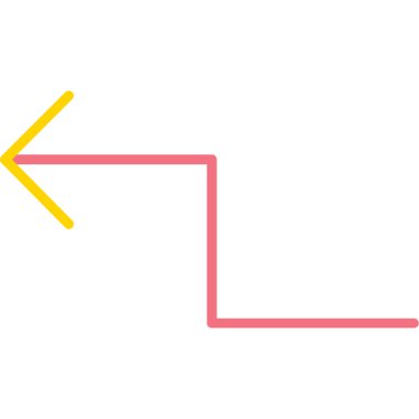 Bir arkaplanda izole edilmiş resimli simge - yatay ok