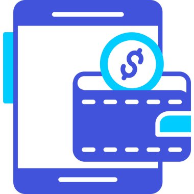 Para için. Web simgesi basit illüstrasyon