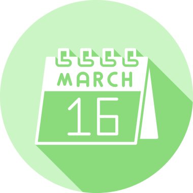 8 Mart - 1. gün simgesi - vektör