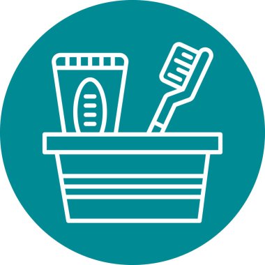 Sepet. Web simgesi basit illüstrasyon