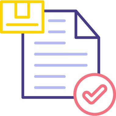 belge dosyası. Basit illüstrasyon