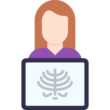 avatar. Web simgesi basit illüstrasyon