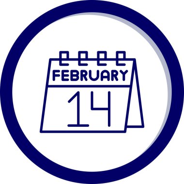 Takvim simgesinin vektör illüstrasyonu