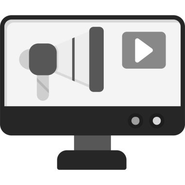 izleyici simgesi, vektör illüstrasyonu