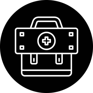 tıbbi torba simgesi vektör çizimi çizimi