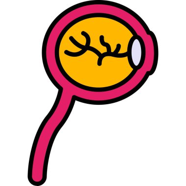 Büyüteç simgesi. Web için özet büyüteç illüstrasyon vektör sembolü