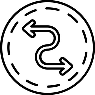 Ok. Web simgesi basit illüstrasyon