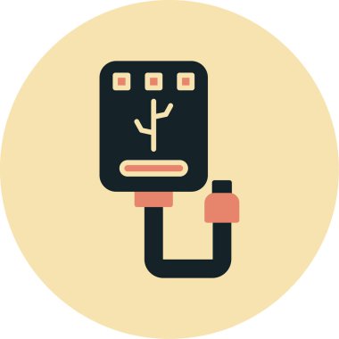 robot. Web simgesi basit illüstrasyon