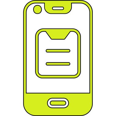 akıllı telefon simgesi vektör illüstrasyonu