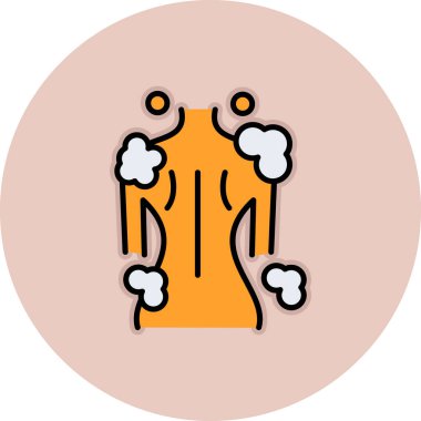 İzole edilmiş tek bir ateş simgesinin vektör çizimi