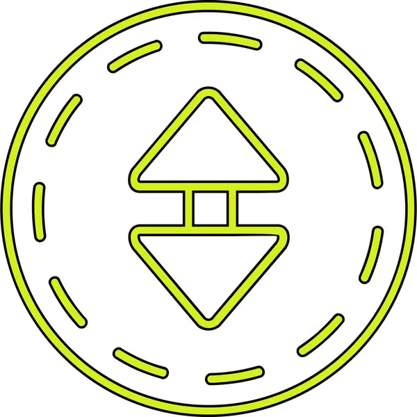 Para birimi değişim simgesi ana hat biçiminde